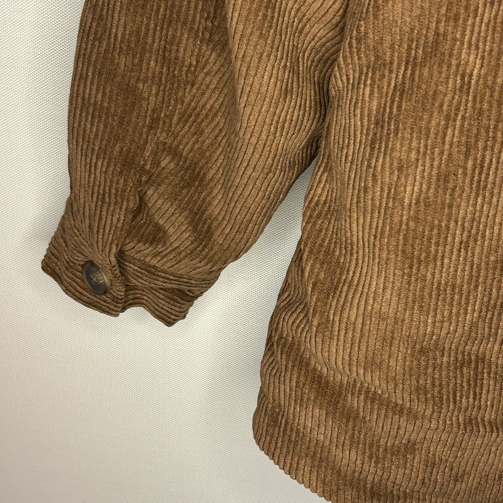 Ashley by 26 International Corduroy Sherpa Lined Jacket Brown L NWT Streetwear - Picture 10 of 10
